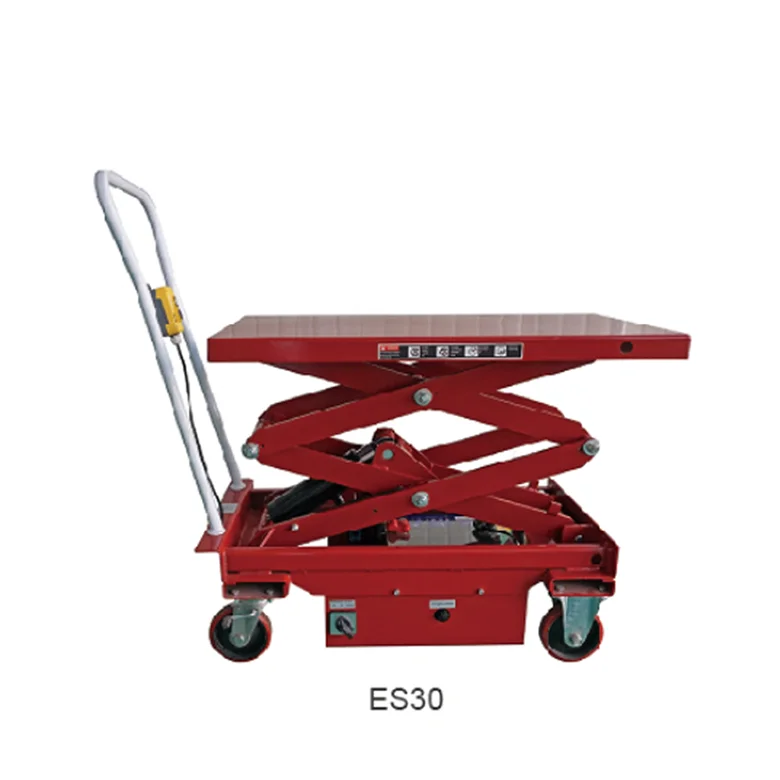 Top Grade 1010*520mm 12v Movable Model  Material  Platform Price Handling Car Sale Electric Scissor Lift