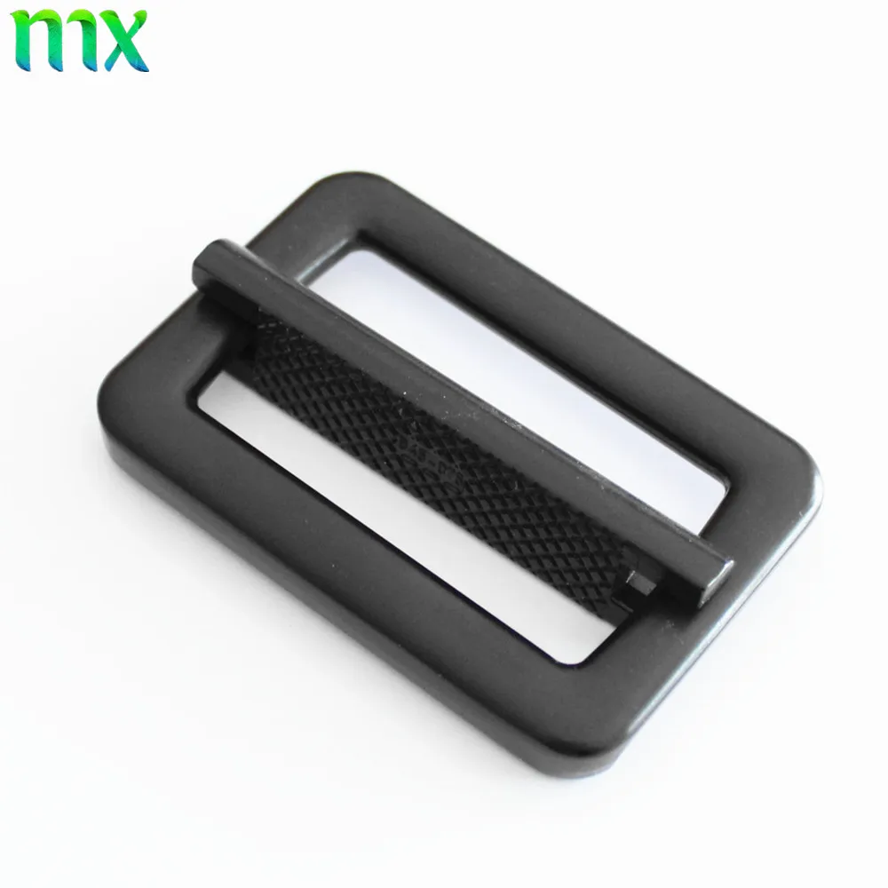 High quality strap adjustable center bar Tri-glide metal side release bag buckle