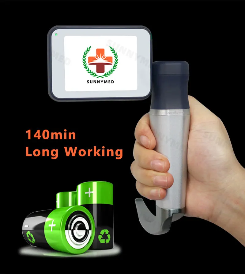  Sunnymed SY-P020N горяч-продавая медицинский прибор для измерения ручной видео Ларингоскоп