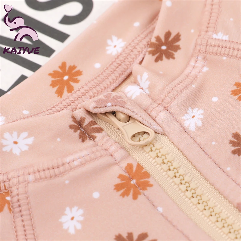 2024-2025New Arrival Unisex Summer Swimsuits for Baby Boys and Girls Long Sleeve Print Swimwear