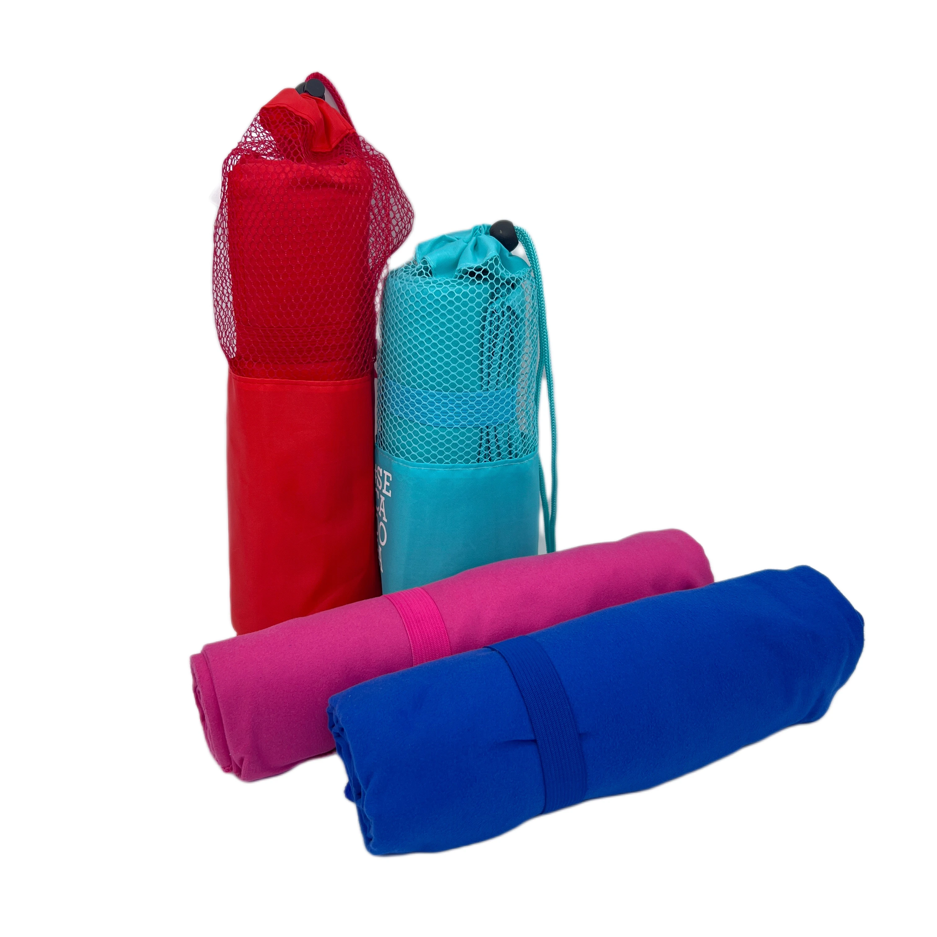 Super Absorbent Ultra Quick Drying Compact Custom Microfiber Gym Sports Towel for Camping Travel Beach