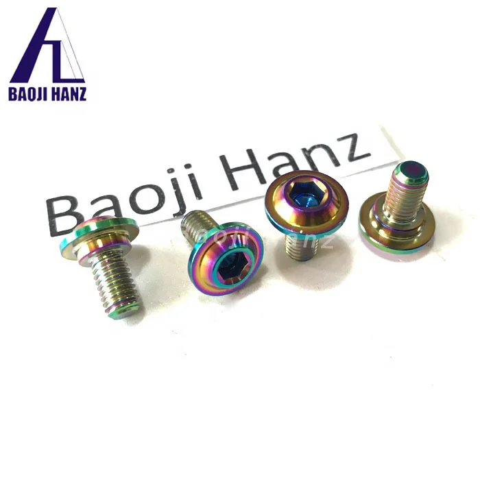 M6 M8 m10 x 1.25 x 135mm grade 5 blue Motorcycle Modified Titanium metric bolt