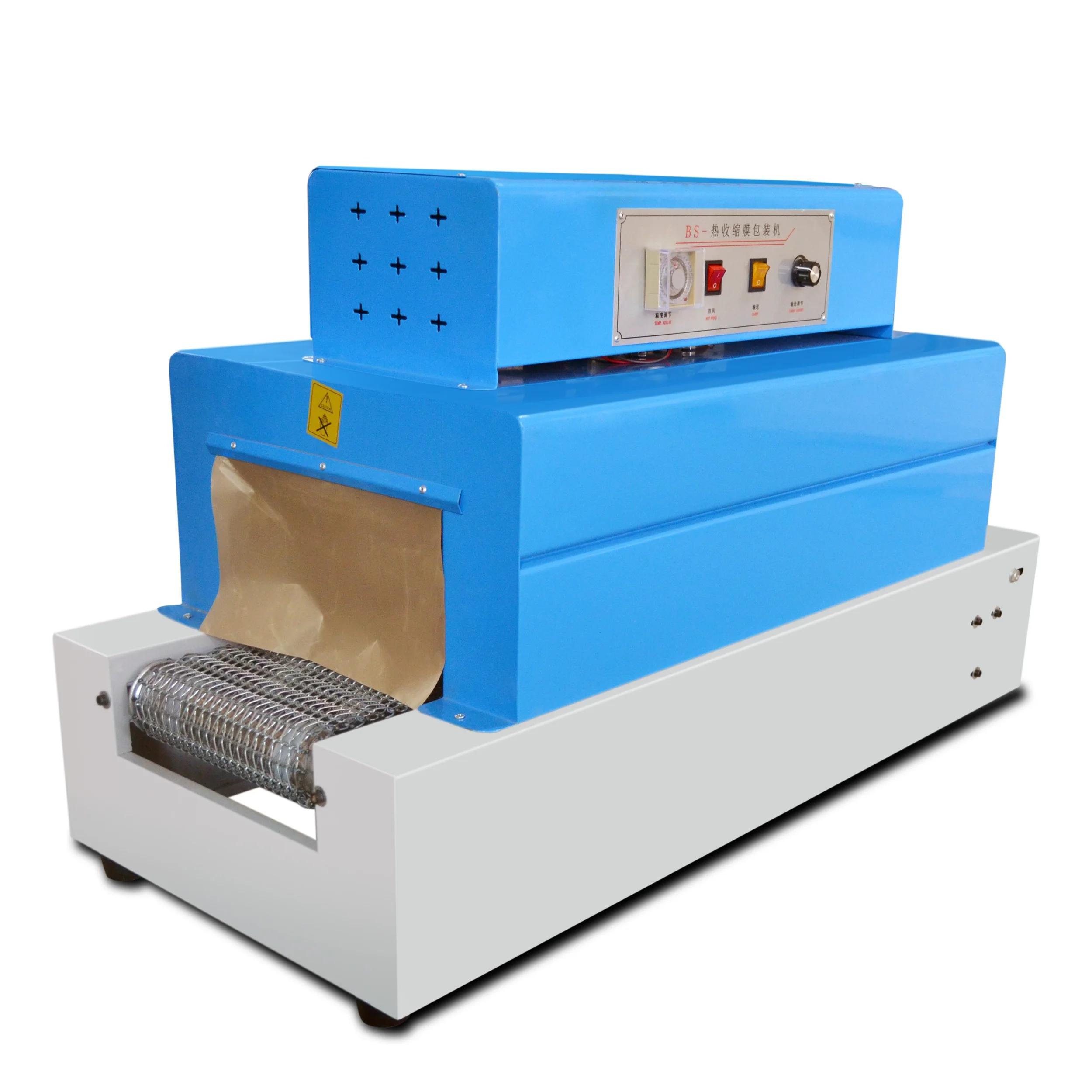 semi automatic Manual phone box PVC film electric heat shrinking machine heat shrink tunnel bottle packing wrapping machine