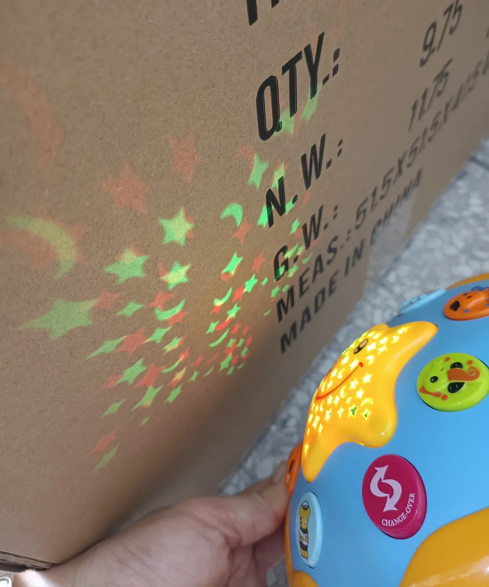 Hot sale hand clap drum projection ocean paradise baby toys  education early light and musical  toddler toys anime