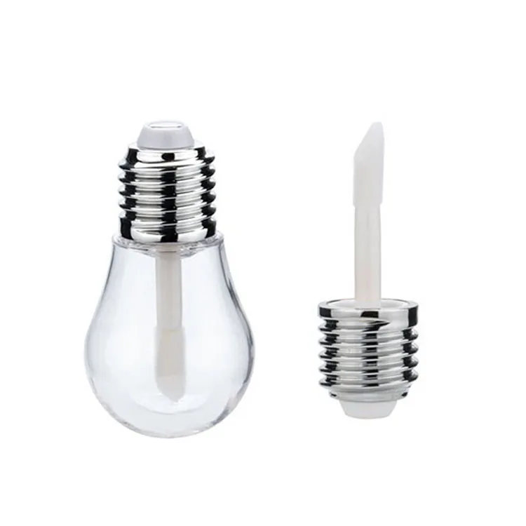 
6ML Funny mini cute bulb lip gloss packaging round lipgloss tube container 