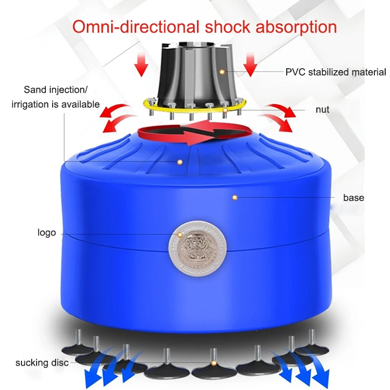 Adjustable Martial Arts Mma Taekwondo Professional Free Standing Punching Bag Boxing Man Kicking Dummy