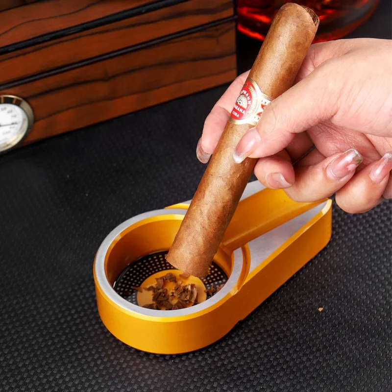 New design product smoking gadgets smoke shop luxury cigar accessories Alloy Cigar cigarette  Ashtray