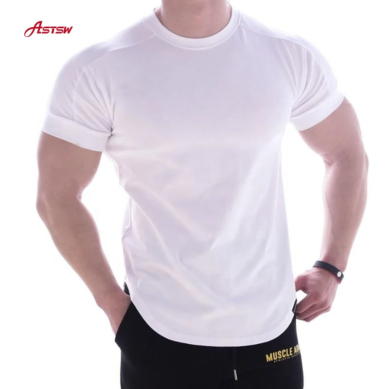 High Quality Dry Fit Men Short Sleeve T Shirt Fitness Clothes  Compression Sport Gym  For Athletic Apparel