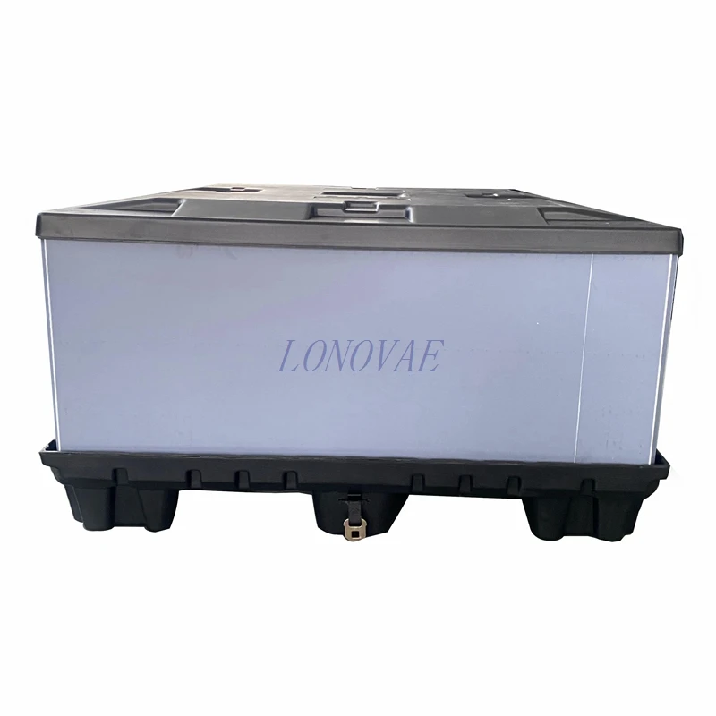 Hot sale Mm Four Ways Solid Walled Stacking Method Foldable Plastic Pallet Box For Electronics