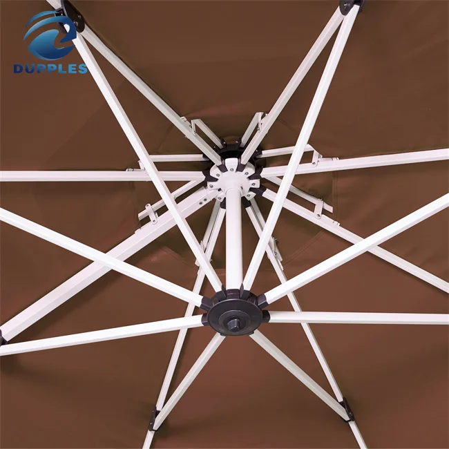 Best Selling Double Parasol Big Garden Umbrella Waterproof Round Roman Cantilever Patio Umbrellas With Base