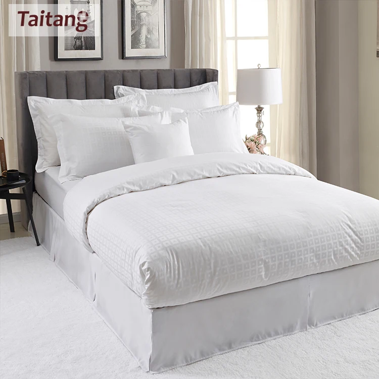 Hotel Supplies Custom 5 Star Hotelbedding 200Tc 250Tc 300Tc 330Tc 400Tc Wholesale Customized Bed Sheet For Hotel
