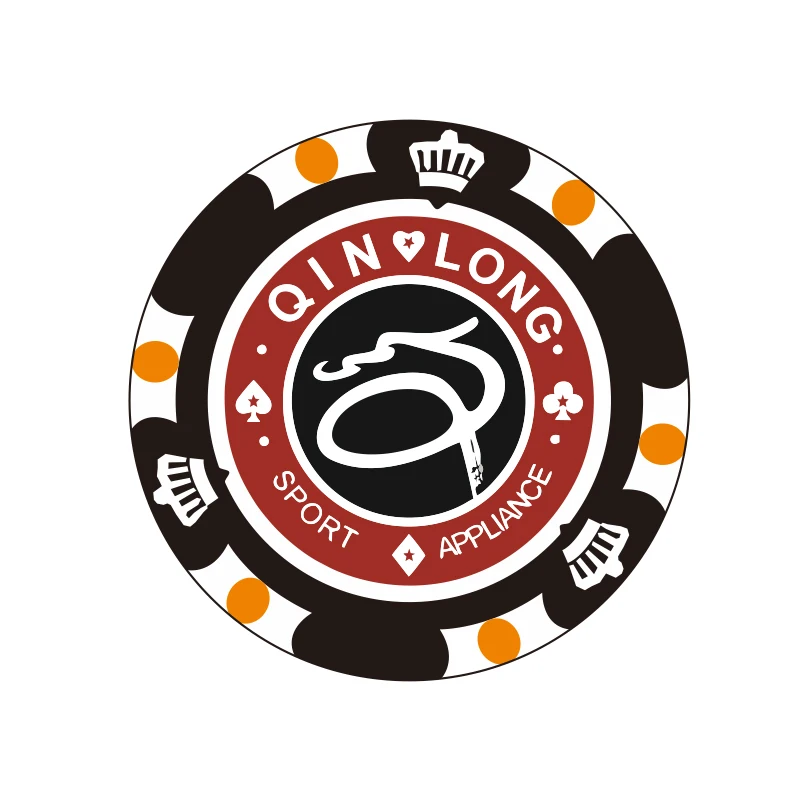 ABS Clay  poker chips custom logo Three colors chips Casino clay poker chips for casino