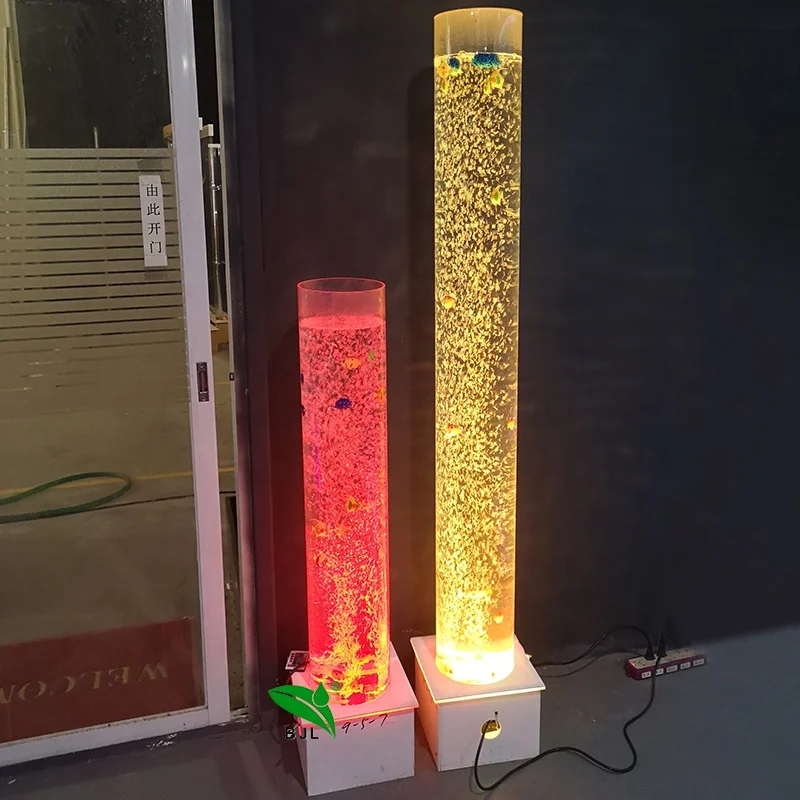 pretty pop led lighting acrylic led water bubble tube marriage decoration
