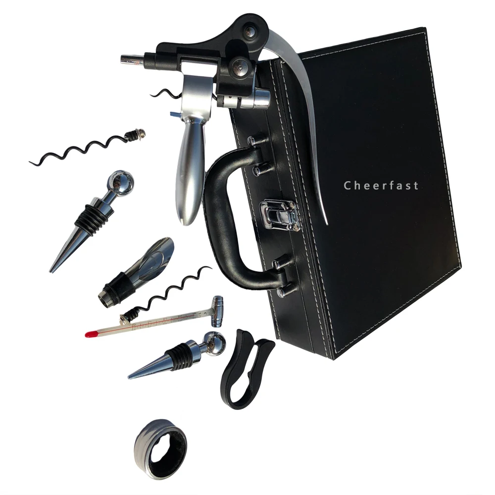 Nice 9pcs Accessories Gift Kit rabbit wine corkscrew opener gift set