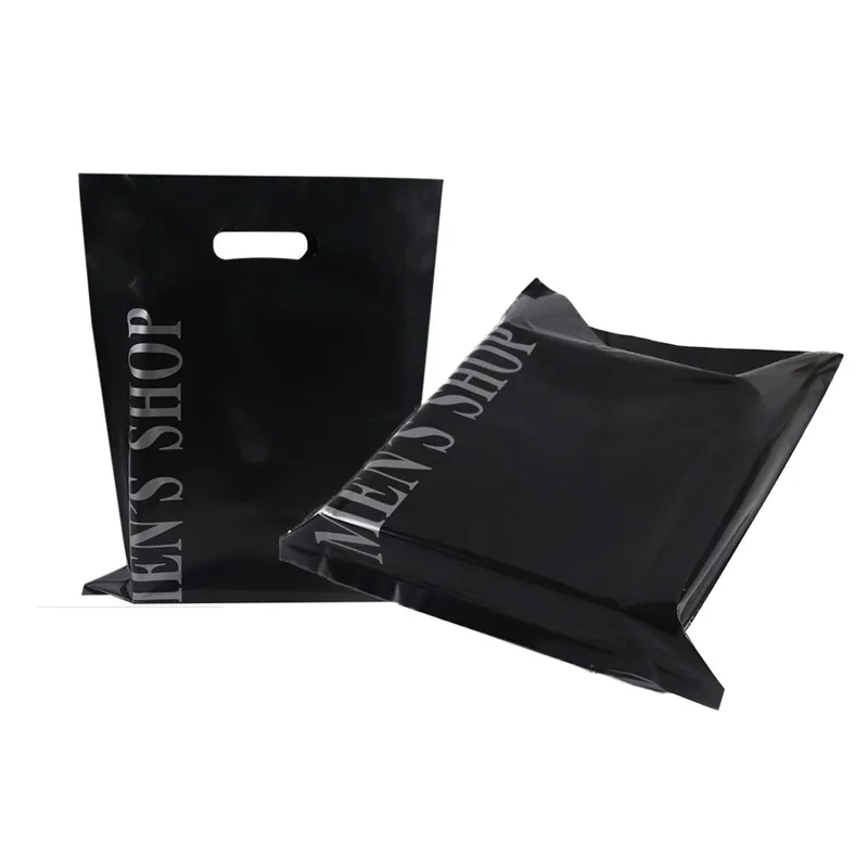 Wholesale Die Cut Handle Clothing Storage Soft LDPE Bag Shopping Plastic transparent plastic bag packaging