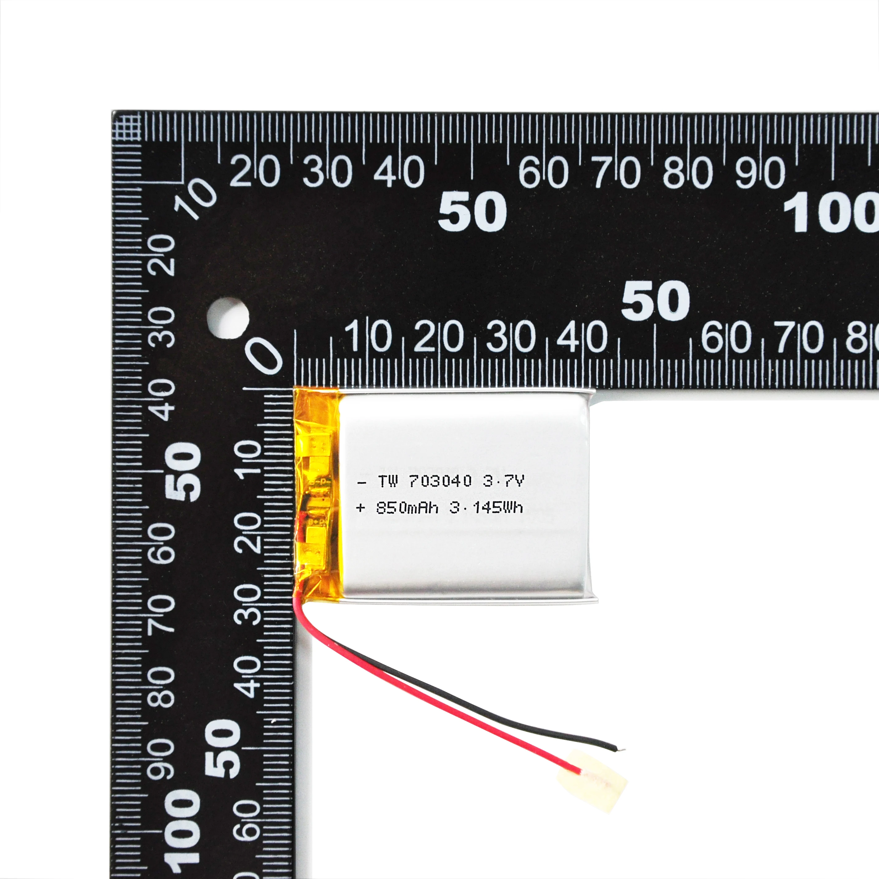 3.7V 850mah Polymer Rechargeable lithium battery cell for tire pressure monitoring vehicle recorder