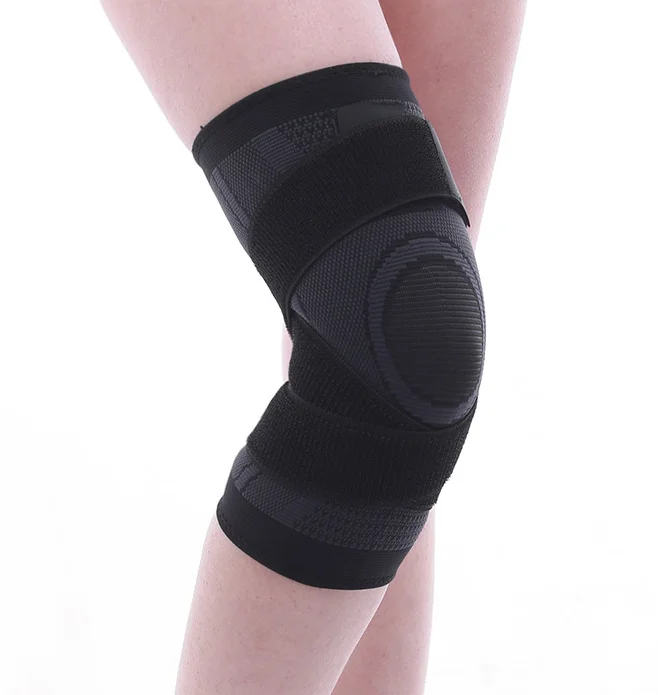 Hot selling paddy spandex sports knee joint support knitted leg sleeves knee protector