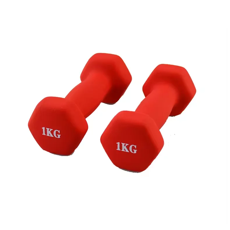 Wholesale Custom Logo 1-3kg Dumbbell Set With Rack Colored Vinyl/Neoprene Dumbbell Set Yoga Pilates Dumbbells