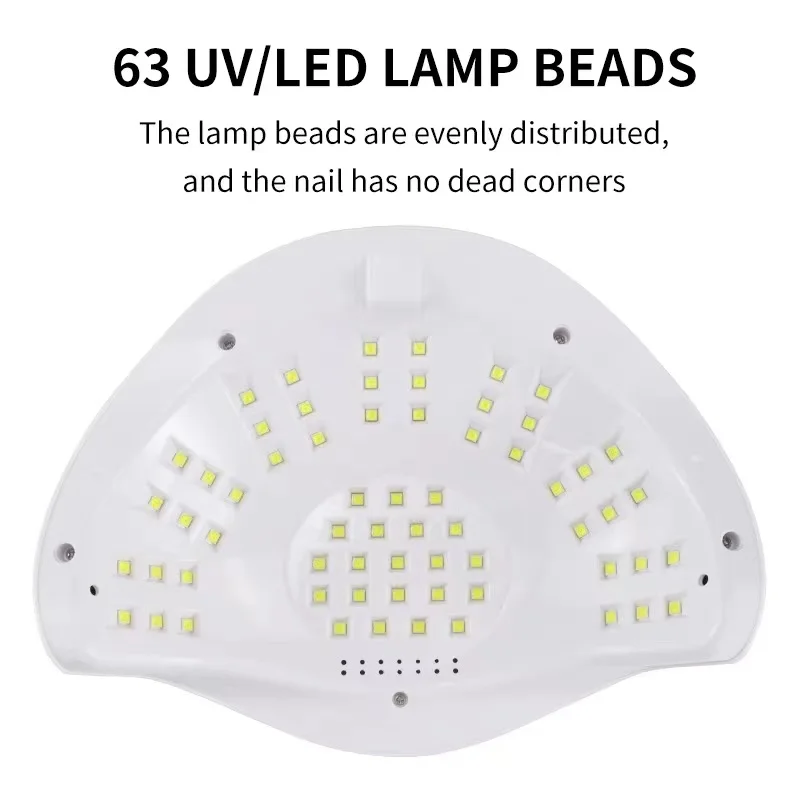 Новое поступление 268W-63Beads SUN-C6 быстрая УФ светодиодная гелевая Сушилка для ногтей лампа салона маникюра