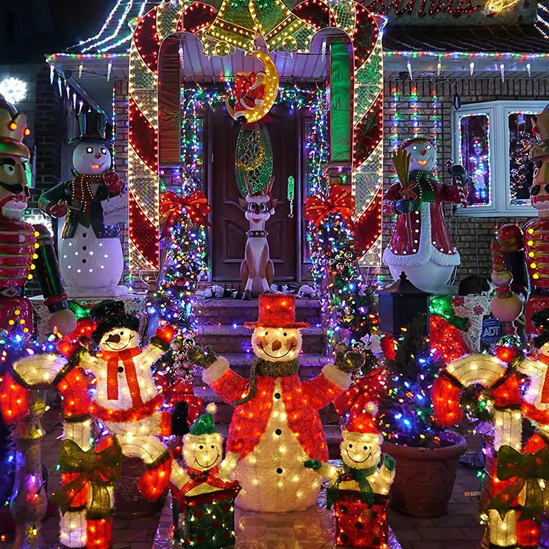 Economy 50 LED Solar Christmas Lights  8 Modes Outdoor Solar String Lights IP65 Waterproof Christmas Light