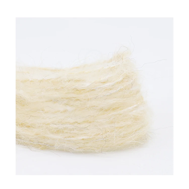 
13NM/1 9NM/1 Color spun mohair 10%wool 60%Pecyceld Polyester 30%Nylon 