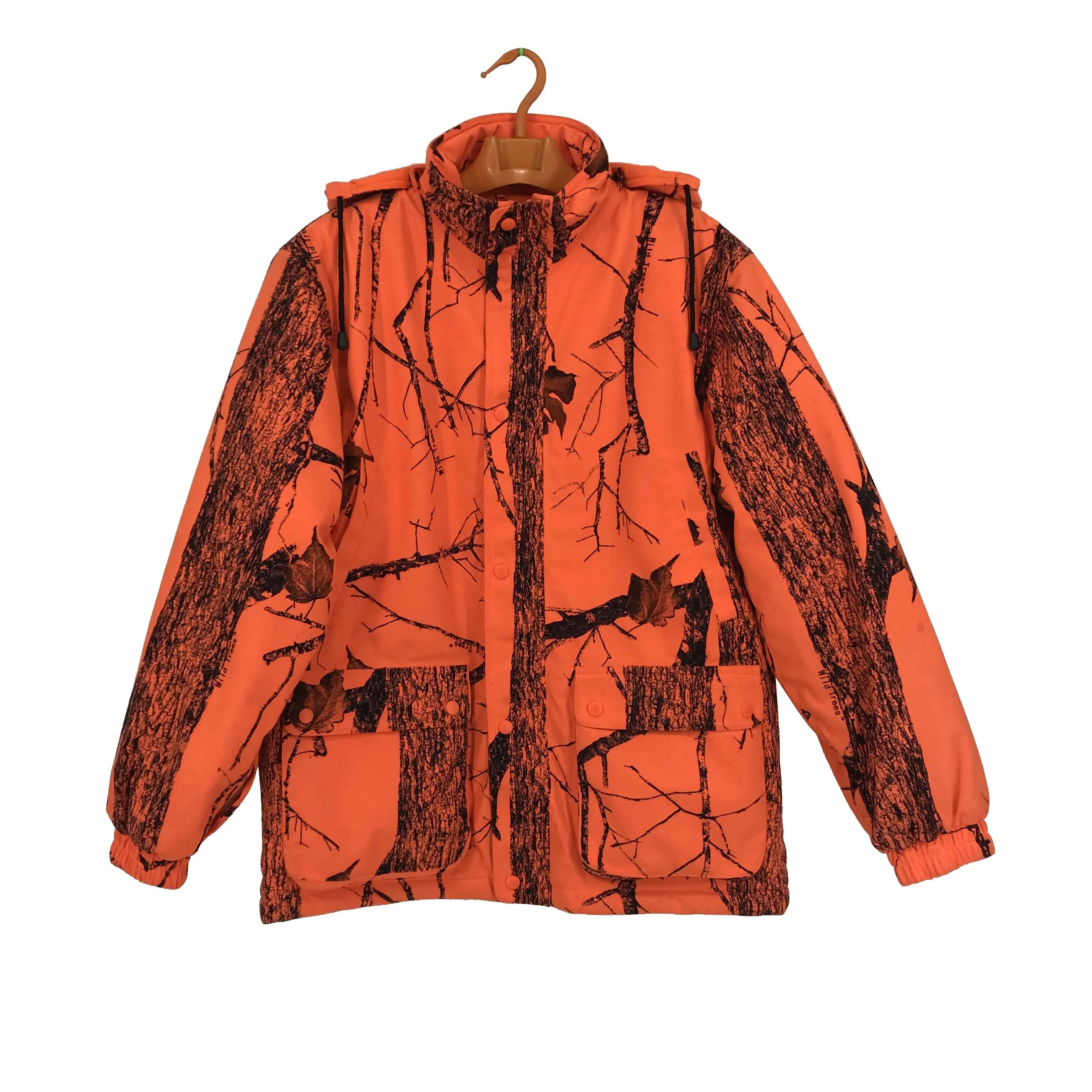 Custom camouflage hunting and fishing clothes jacket waterproof hunting jacket rainproof jacket