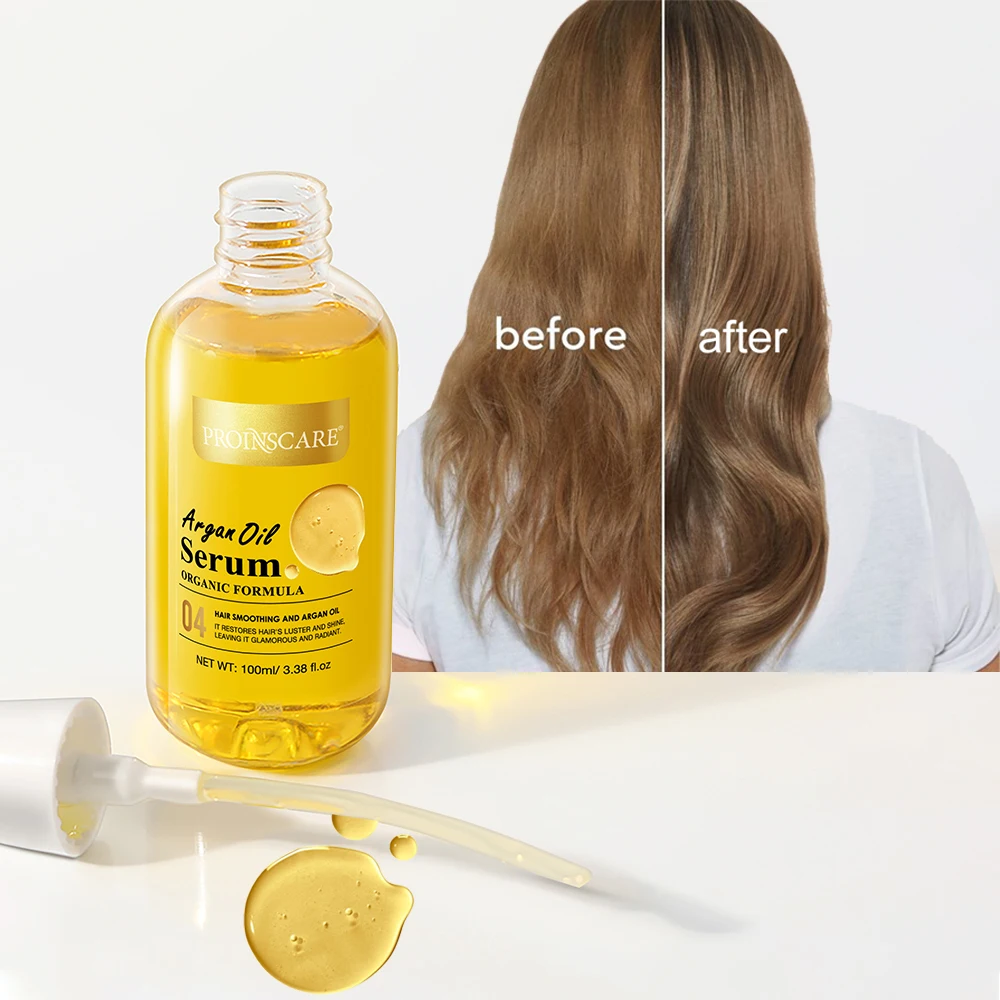 Best Hair Care Essential Oil Moroccan Argan Oil Hair Serum Custom Hair Oil