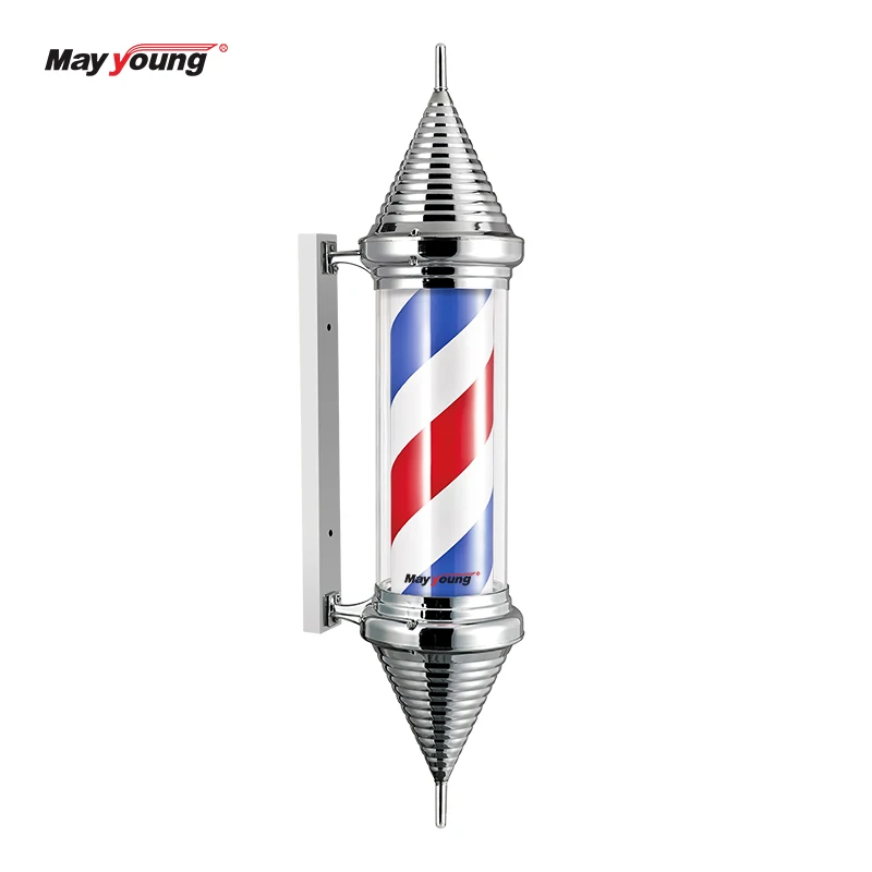 M312 Hair salon sign Large spiral shape Rotating barber pole lighting for barber shop