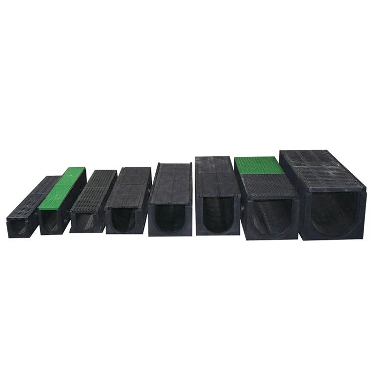 Resin Concrete Gutter U-shaped Plastic Fast Drainage Channel For Pedestrian