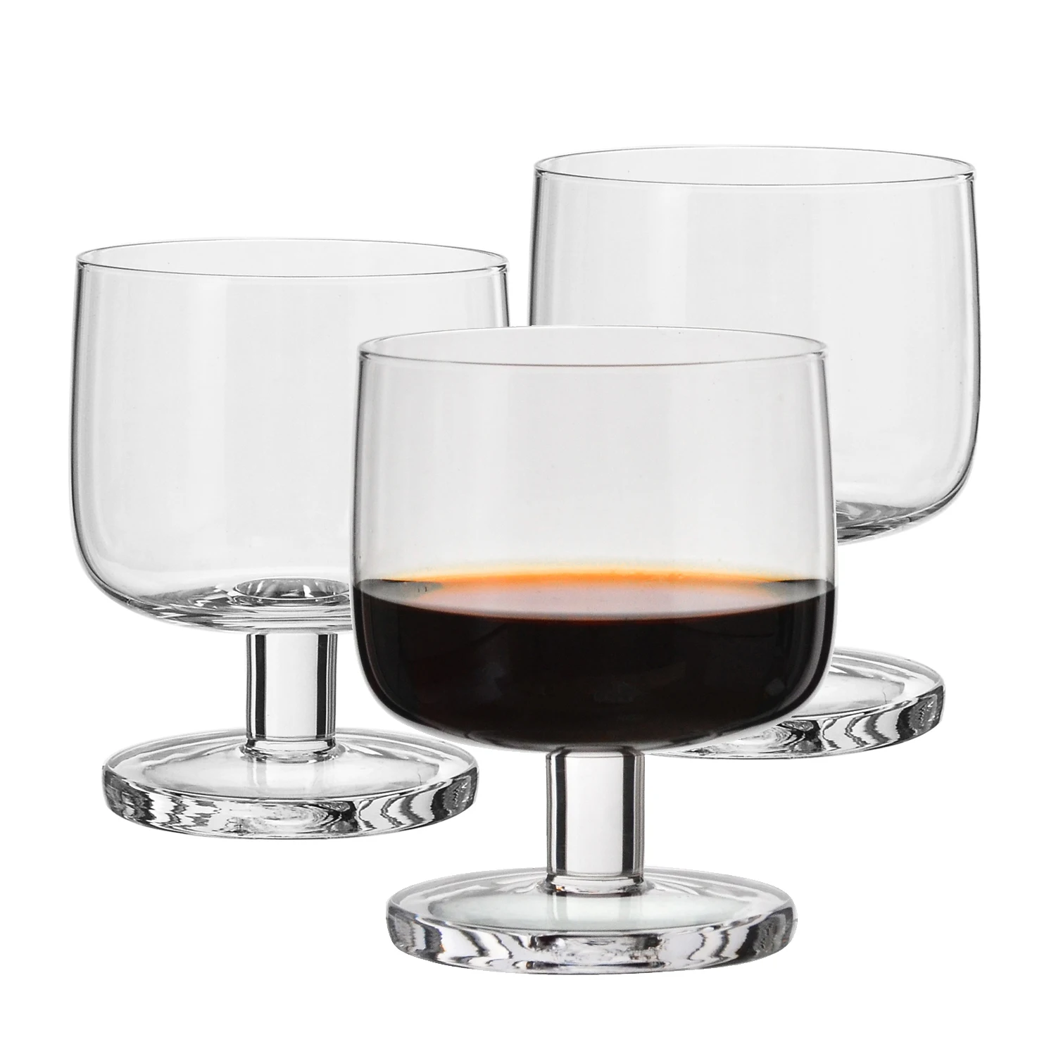 Samyo Custom Korean style Handmade Short Stem Red Wine Glasses Cold Drink Glass Juice Goblet glass