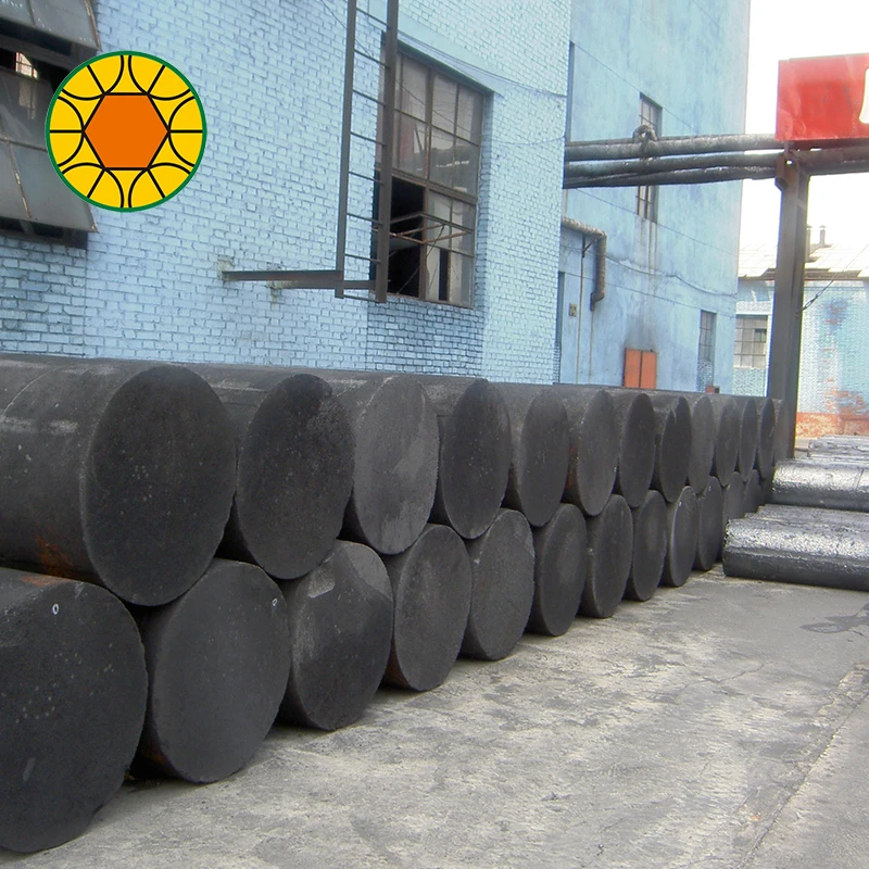 high purity synthetic extruded vibrated molded isostatic graphite round block