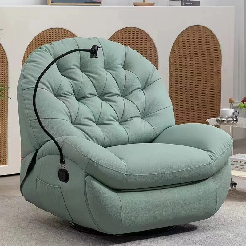 Modern Microfiber Fabric Multi-Functional Lazy Sofa Bed Smart Adjustable Sectional Recliner