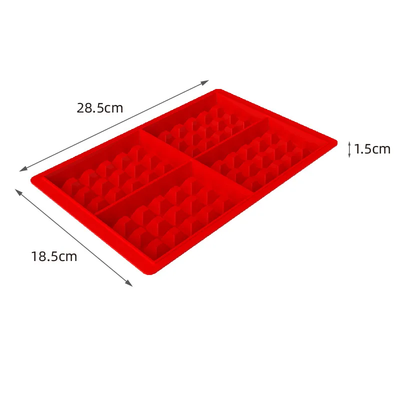 Hot sale waffle mould rectangle silicone bakery molds for waffle easy to release 4pcs mini waffle cookie mold