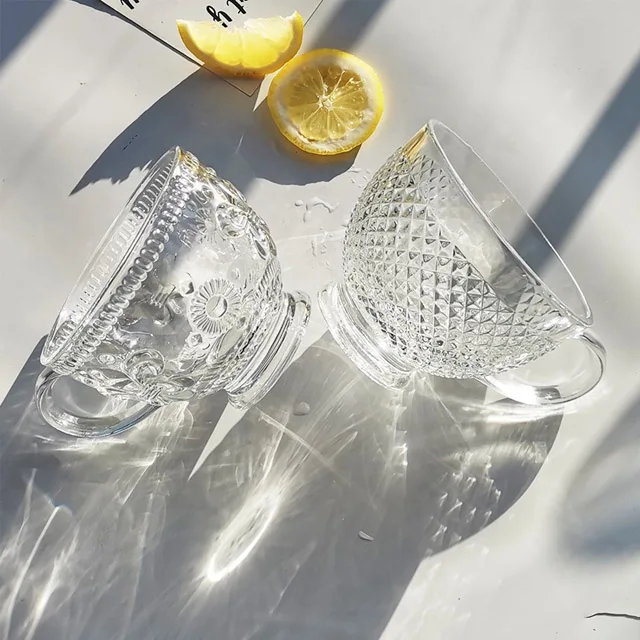 Бытовая большая емкость Прозрачный завтрак йогурт Овес стеклянная чашка с