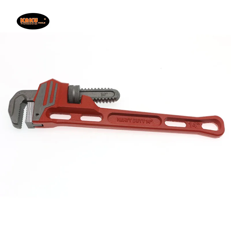 KAKU American Type Universal 18 Inch 24 Inch Adjustable Straight Plumbing Wrench Tool Pipe Wrench