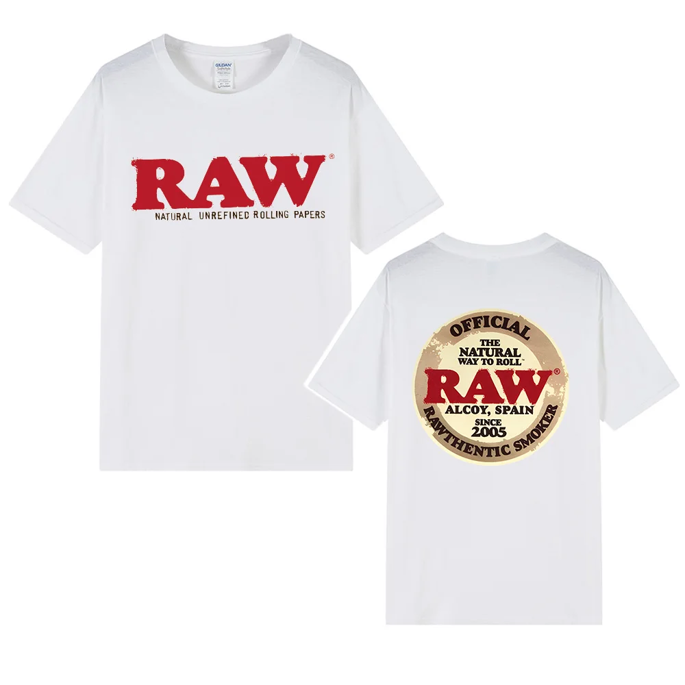 Cheap Price Custom DTF DTG Screen Printed Backwoods Cookie RAW 100% Cotton Hip Hop Casual Streetwear T Shirt