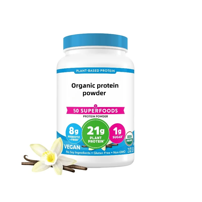 OEM Organic Vegan Protein and 50 Superfoods Powder No Lactose Ingredients Gluten Free No Added Sugar Organic Vegan Protein Power