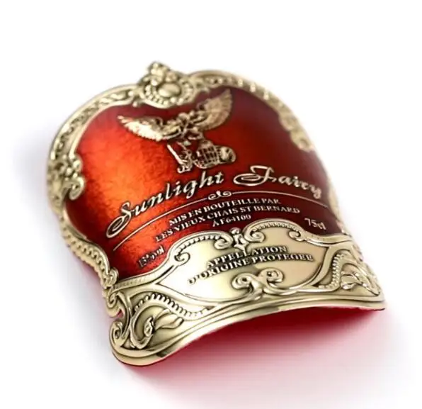 custom metal can folding  logo wine beer wine sticker