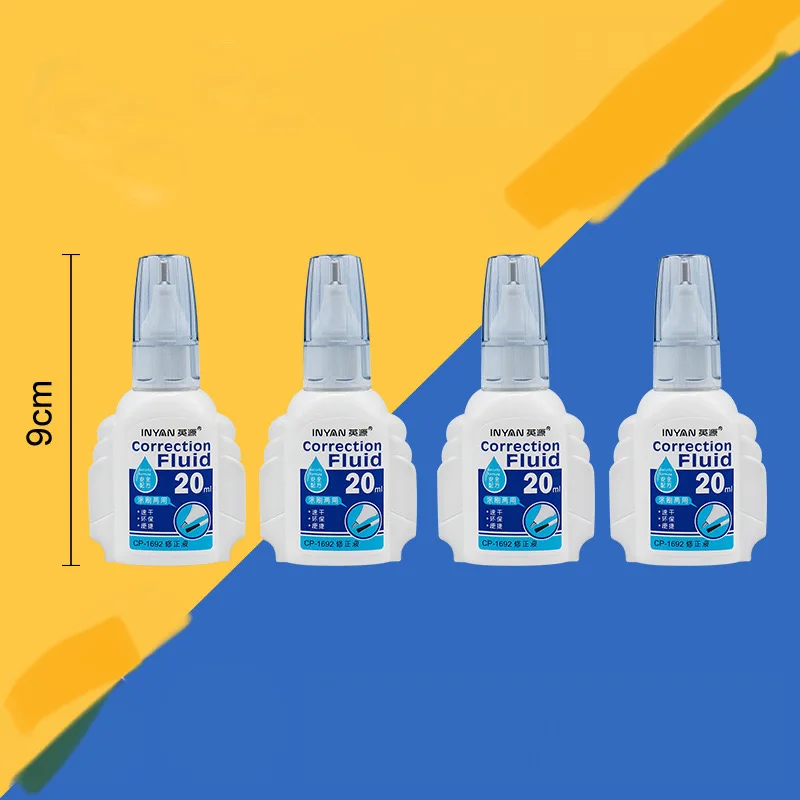 Eurolucky New Correction Fluid Pen Student Quick Drying Correction Fluids Large Capacity Fluid Pen Correction