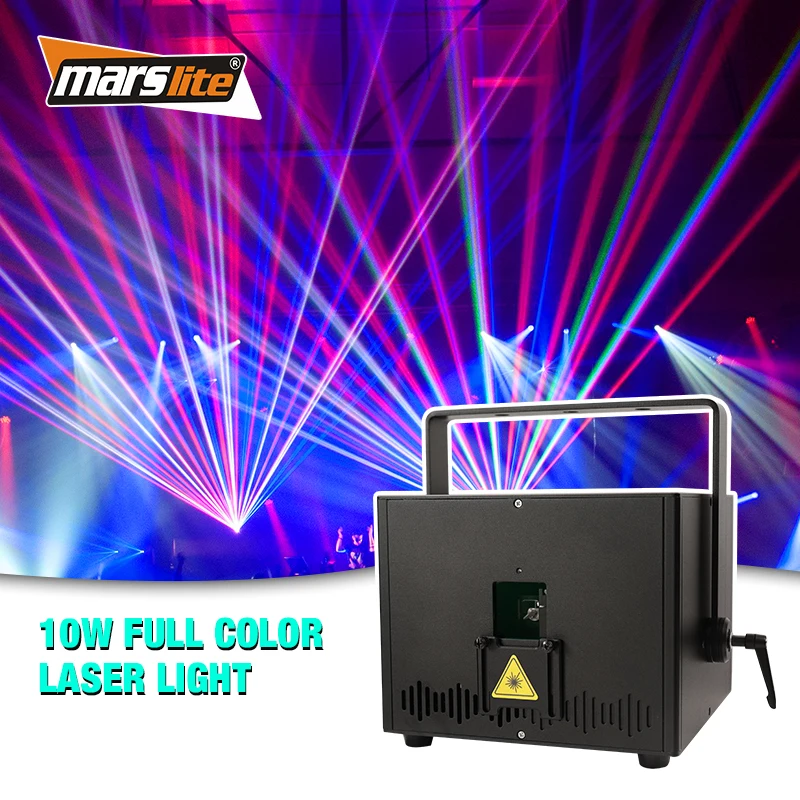 Laser 10w  RGB light Show Projector Events Party Disco DJ Club Laser Light Animation Laser Light