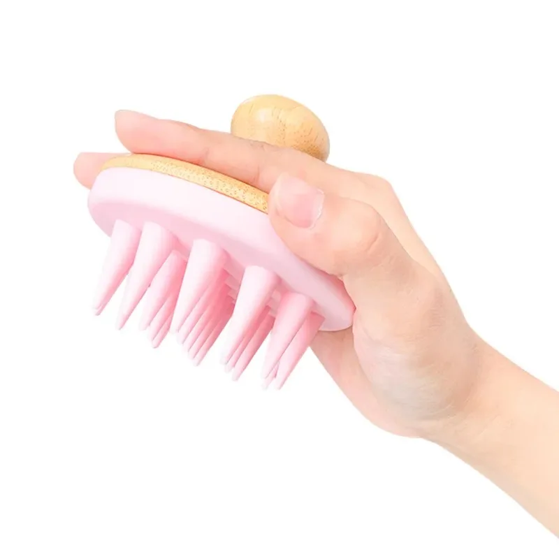 Wholesale Hair Care Scalp Head Massager Silicone Hair Growth Ease Dandruff brush For Women