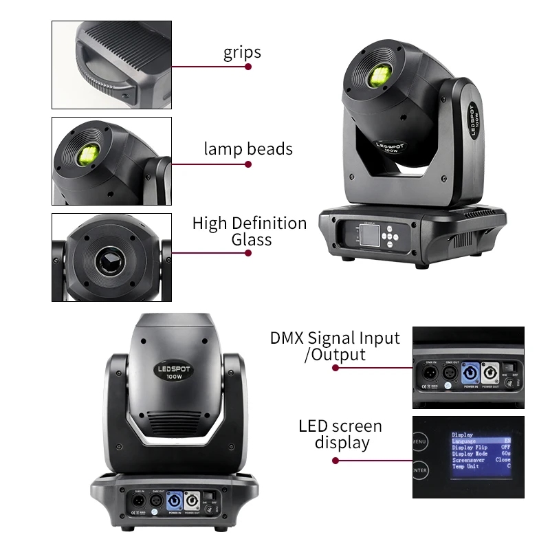 Manufacturer wholesale mini small led moving head spotlight 100w rgbw led moving head light