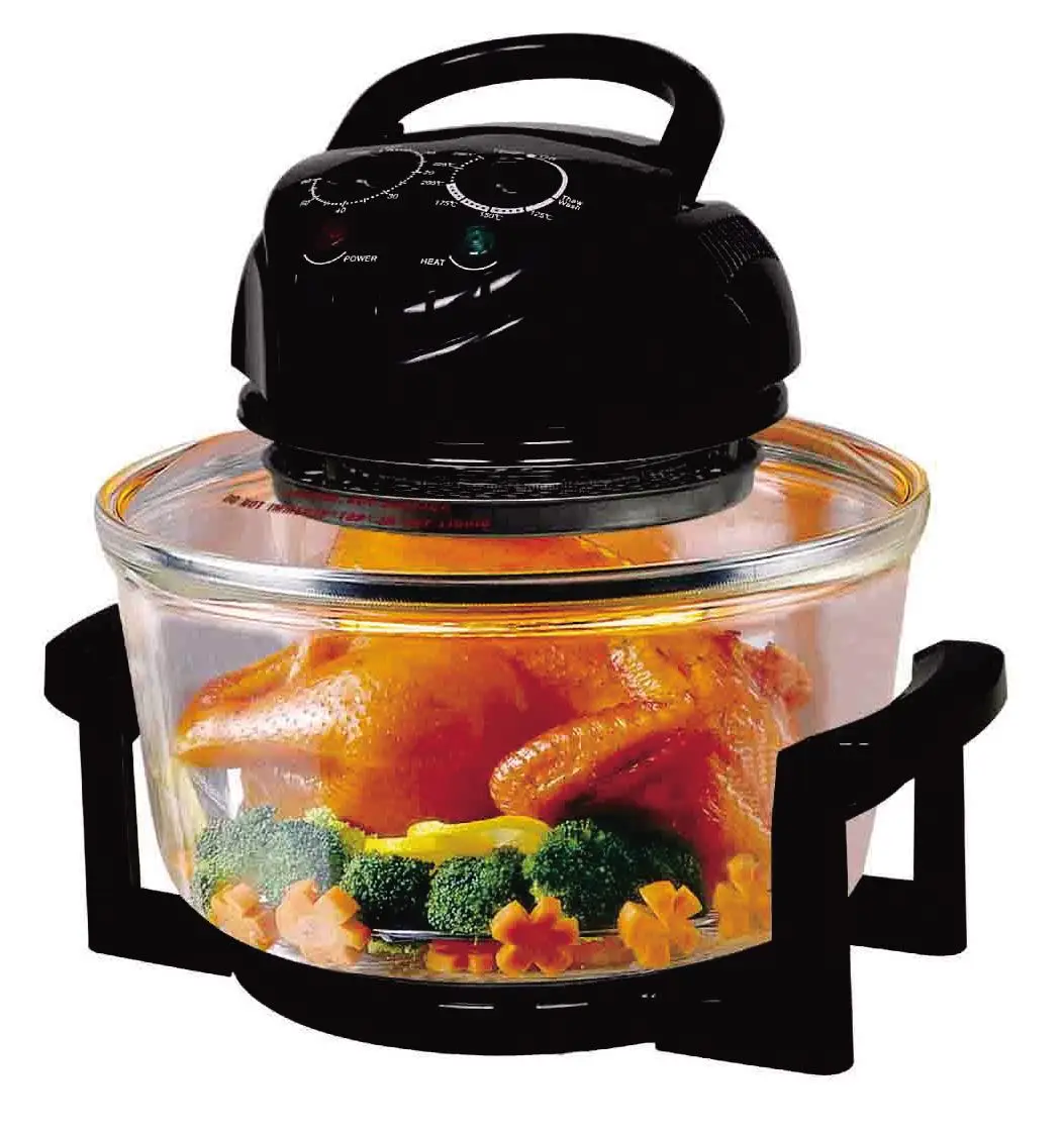 12L/17L 8 in 1 Household Infrared Visual Convection Oven Glass Bowl Toaster Electric Oil-free Deep Air Fryer Halogen Oven
