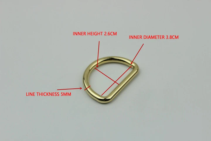 Custom Diy high quality Bag Accessories Metal D Ring buckle For Bags