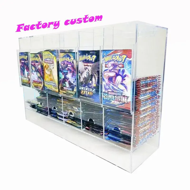 Оптовая продажа 6 слотов Акриловый Диспенсер TCG для игровых карт