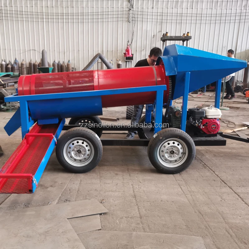 Small mobile trommel screen gold trommel screen gold washing and processing plant