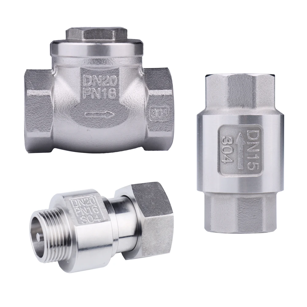 1/2in 304 stainless steel Horizontal  Check Valve Fluid Horizontal Check Valve