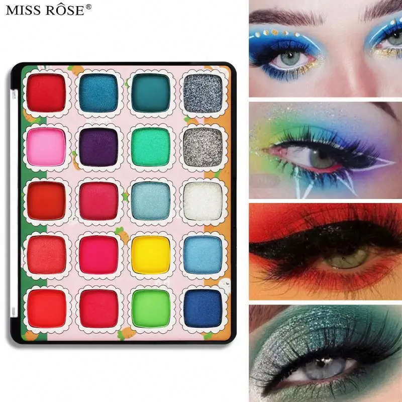 Colors Pink Eyeshadow Palette Matte Glitter Eye Shadow Pallet for Eyes Kawaii Cute Makeup Lasting Waterproof Cosmetic 15