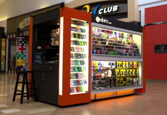 Hot Selling 3D Design mobile Phone Store Furniture Mobile Accessories Display Showcase with good price For Sale