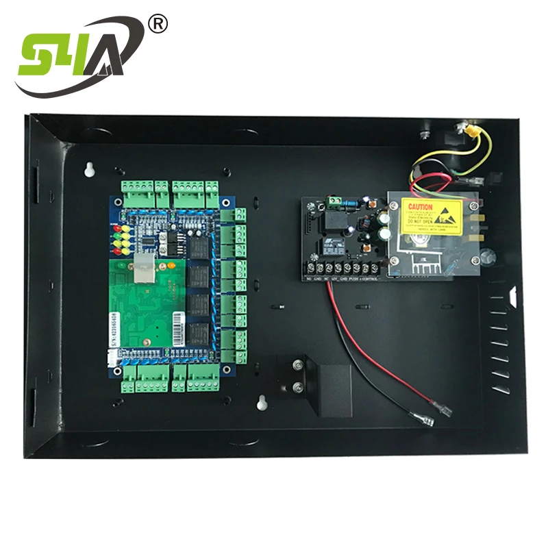 Ethernet 4 Door Network Access Control Units For AC110V/220V Wide Voltage Access Power Supply Controller